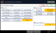 Illustrazione schermata pannello di controllo