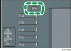 Illustrazione del tasto Strumenti utente/Contatore