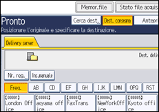 Illustrazione schermata pannello di controllo
