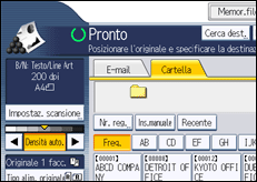 Illustrazione schermata pannello di controllo