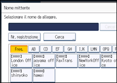 Illustrazione schermata pannello di controllo