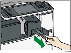 Illustrazione del contenitore dei residui di perforazione