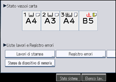 Illustrazione schermata pannello di controllo