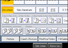 Illustrazione schermata pannello di controllo