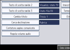 Illustrazione schermata pannello di controllo