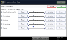 Illustrazione schermata pannello di controllo