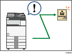 Deze illustratie toont hoe u het apparaat kunt controleren en instellen via een computer