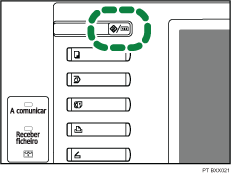 Ilustração da tecla Ferramentas do utilizador/Contador