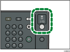 Ilustração do interruptor de operação