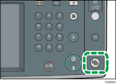 Imagem da tecla Visor simplificado