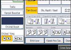 İşlem paneli ekran çizimi