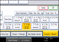 İşlem paneli ekran çizimi