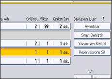 İşlem paneli ekran çizimi