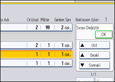 İşlem paneli ekran çizimi