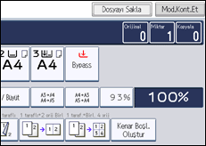 İşlem paneli ekran çizimi
