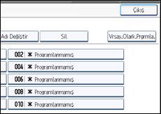 İşlem paneli ekran çizimi