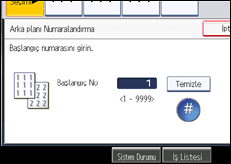 İşlem paneli ekran çizimi