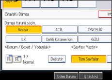 İşlem paneli ekran çizimi
