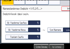 İşlem paneli ekran çizimi