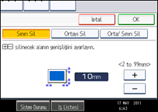 İşlem paneli ekran çizimi