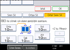 İşlem paneli ekran çizimi