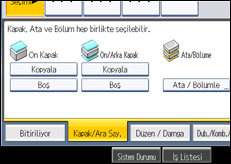 İşlem paneli ekran çizimi