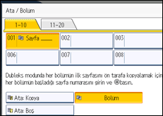 İşlem paneli ekran çizimi