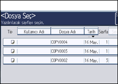 İşlem paneli ekran çizimi