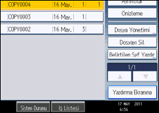 İşlem paneli ekran çizimi