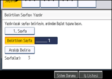 İşlem paneli ekran çizimi