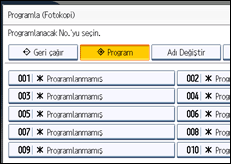 İşlem paneli ekran çizimi