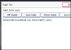 İşlem paneli ekran çizimi