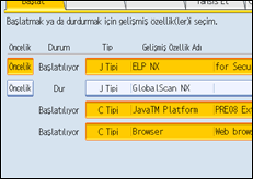 İşlem paneli ekran çizimi