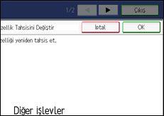 ��lem paneli ekran &ccedil;izimi