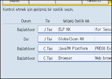��lem paneli ekran &ccedil;izimi