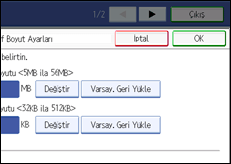 ��lem paneli ekran &ccedil;izimi