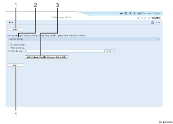 Web tarayıcısı ekranı resmi numaralı çağırma resmi