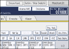 İşlem paneli ekran çizimi