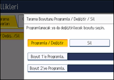 İşlem paneli ekran çizimi