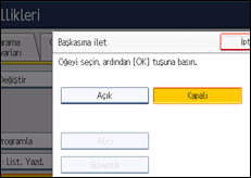 İşlem paneli ekran çizimi
