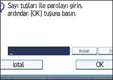 İşlem paneli ekran çizimi