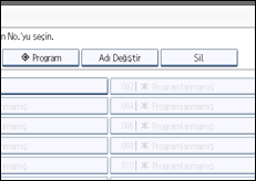 İşlem paneli ekran çizimi