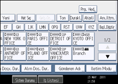 İşlem paneli ekran çizimi