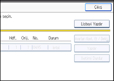 İşlem paneli ekran çizimi