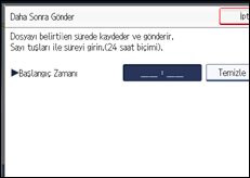 İşlem paneli ekran çizimi