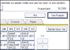 İşlem paneli ekran çizimi