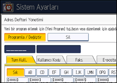 İşlem paneli ekran çizimi