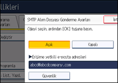 İşlem paneli ekran çizimi