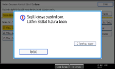 İşlem paneli ekran çizimi