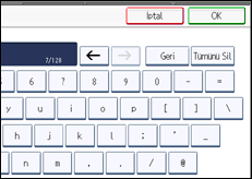 İşlem paneli ekran çizimi